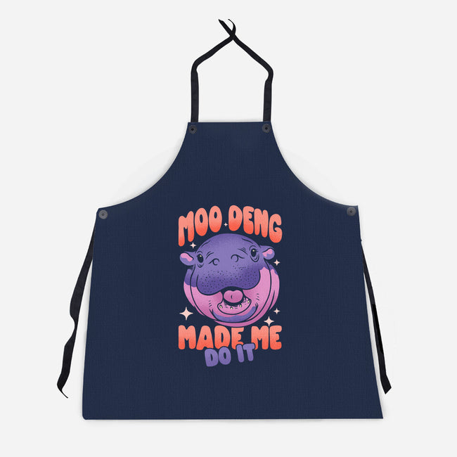 Moo Deng Made Me Do It-Unisex-Kitchen-Apron-sachpica