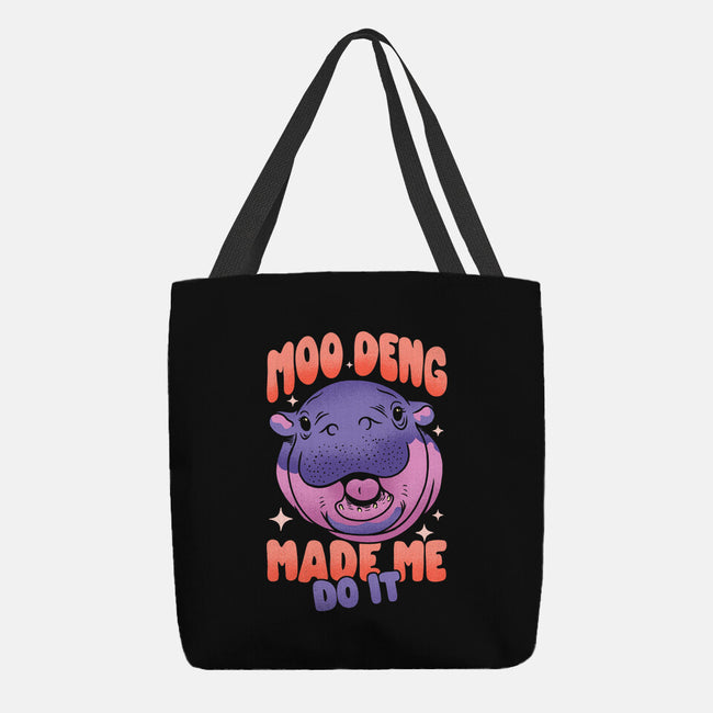 Moo Deng Made Me Do It-None-Basic Tote-Bag-sachpica