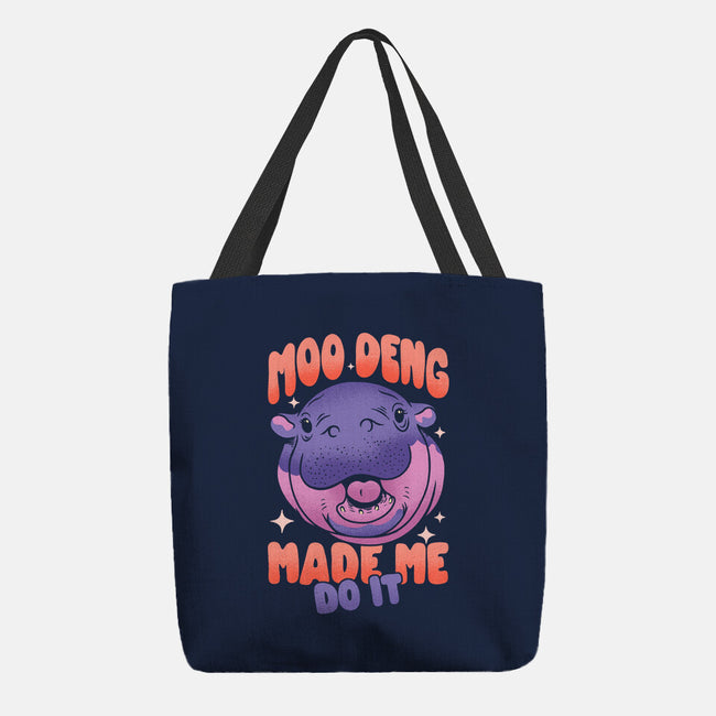 Moo Deng Made Me Do It-None-Basic Tote-Bag-sachpica