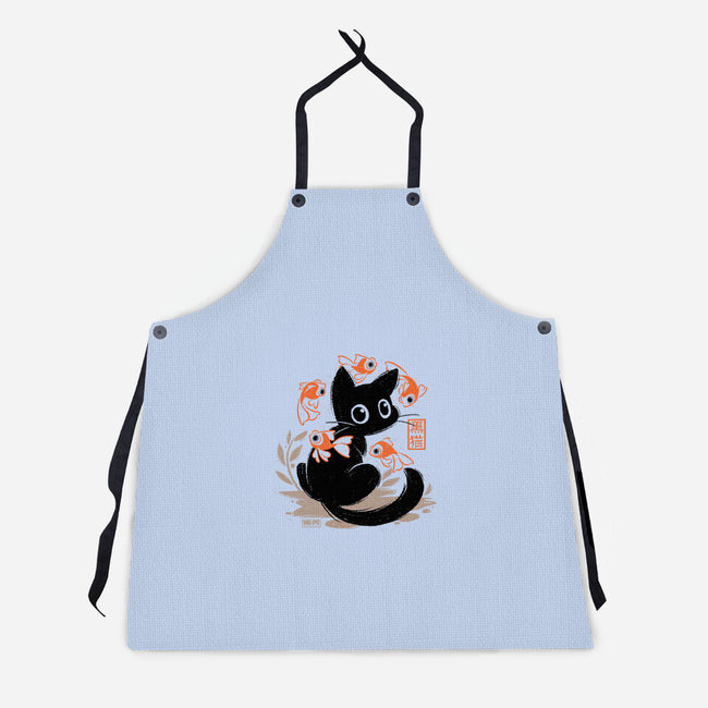 Japanese Style Cat-Unisex-Kitchen-Apron-worlddominationforcats