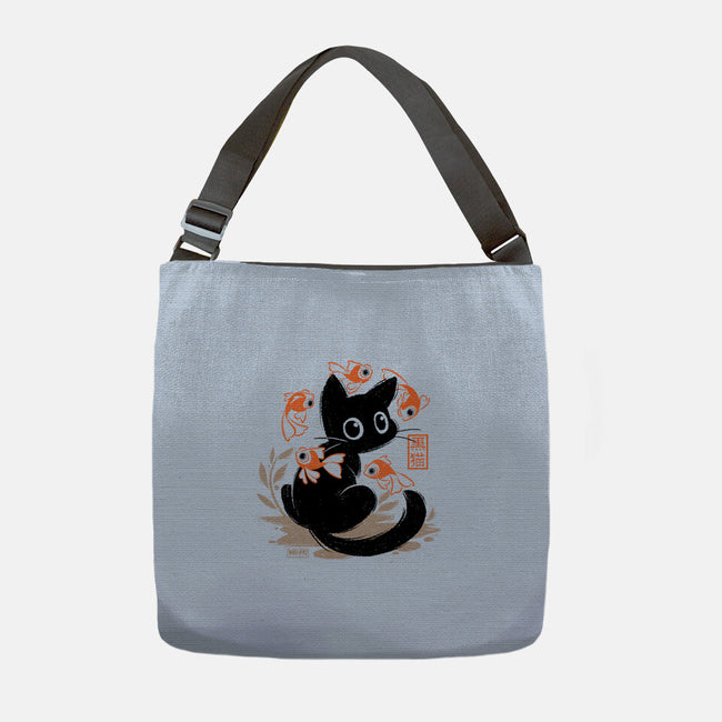 Japanese Style Cat-None-Adjustable Tote-Bag-worlddominationforcats