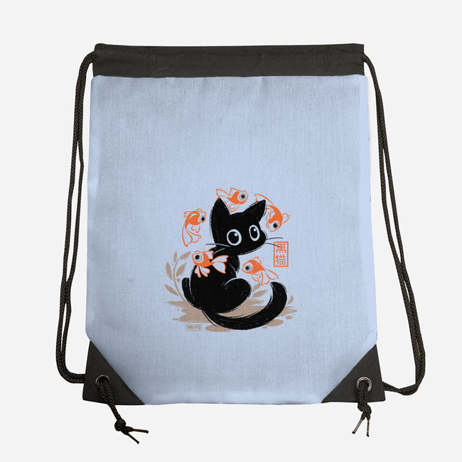 Japanese Style Cat-None-Drawstring-Bag-worlddominationforcats