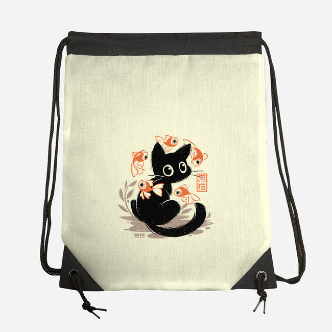 Japanese Style Cat-None-Drawstring-Bag-worlddominationforcats