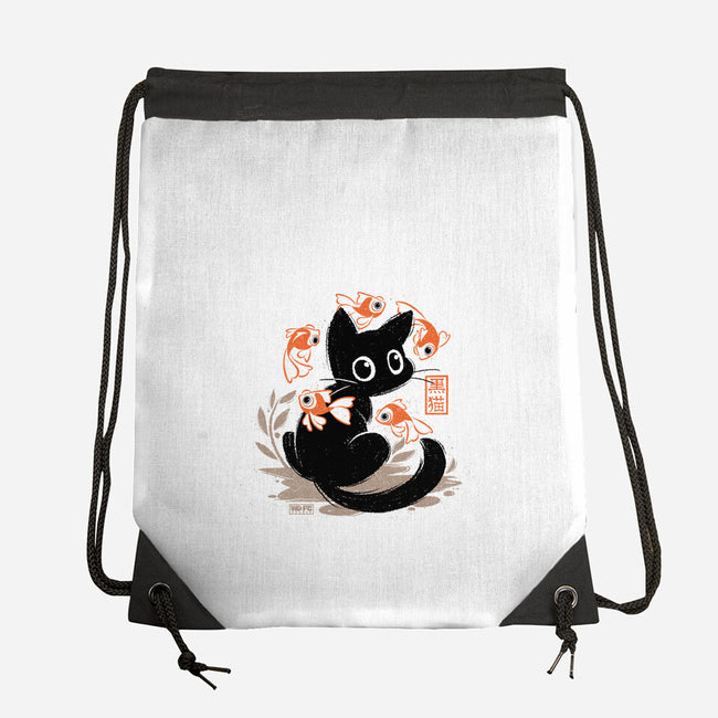 Japanese Style Cat-None-Drawstring-Bag-worlddominationforcats