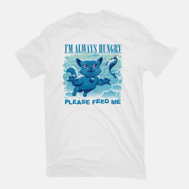 I Am Always Hungry-Mens-Basic-Tee-worlddominationforcats