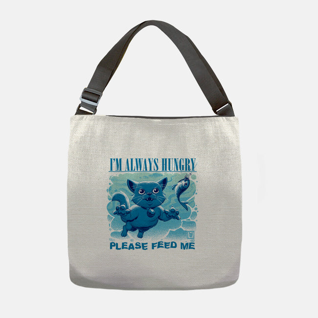 I Am Always Hungry-None-Adjustable Tote-Bag-worlddominationforcats