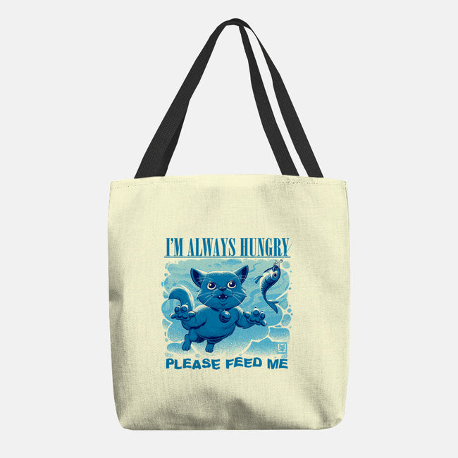 I Am Always Hungry-None-Basic Tote-Bag-worlddominationforcats