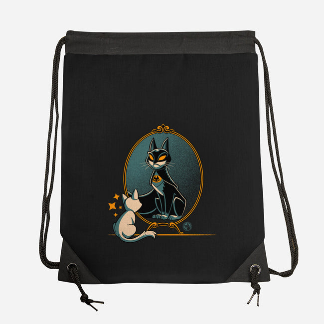 Black Cat Black Bat-None-Drawstring-Bag-worlddominationforcats