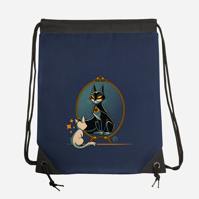 Black Cat Black Bat-None-Drawstring-Bag-worlddominationforcats