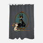 Black Cat Black Bat-None-Polyester-Shower Curtain-worlddominationforcats