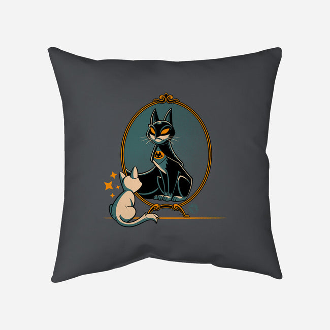 Black Cat Black Bat-None-Removable Cover w Insert-Throw Pillow-worlddominationforcats