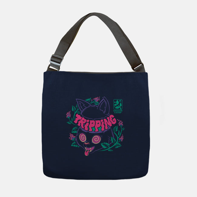 Catnip High Cat-None-Adjustable Tote-Bag-worlddominationforcats