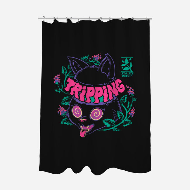 Catnip High Cat-None-Polyester-Shower Curtain-worlddominationforcats