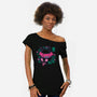 Catnip High Cat-Womens-Off Shoulder-Tee-worlddominationforcats