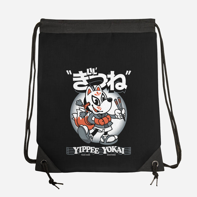 Lil Kitsune-None-Drawstring-Bag-Nemons