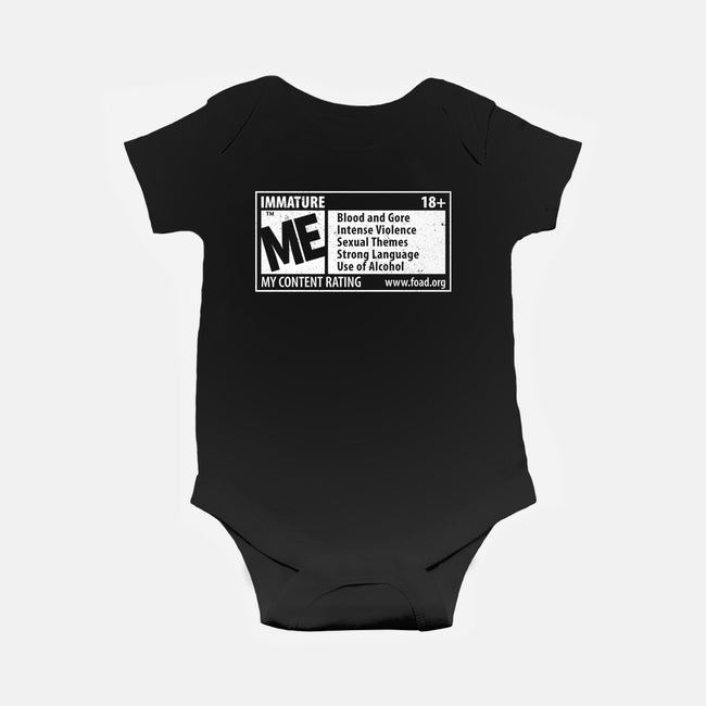 Immature Rating-Baby-Basic-Onesie-Nemons