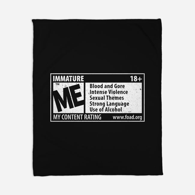 Immature Rating-None-Fleece-Blanket-Nemons