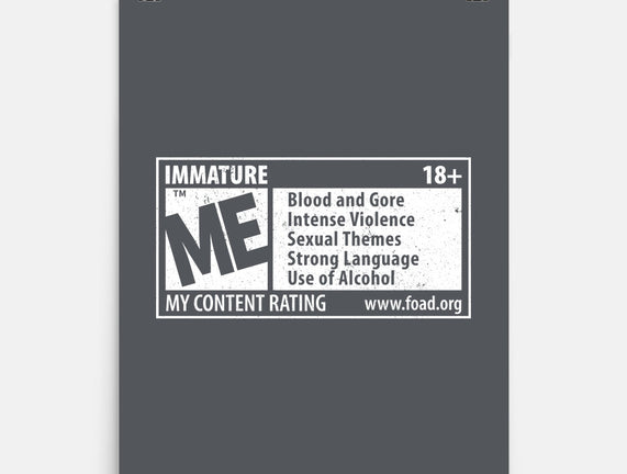 Immature Rating