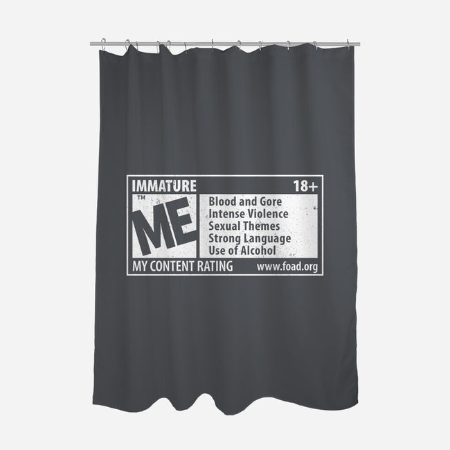 Immature Rating-None-Polyester-Shower Curtain-Nemons