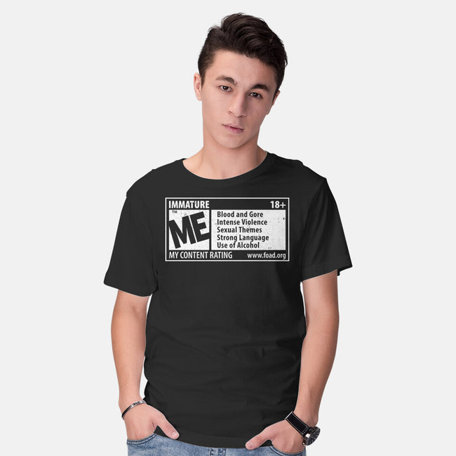 Immature Rating-Mens-Basic-Tee-Nemons