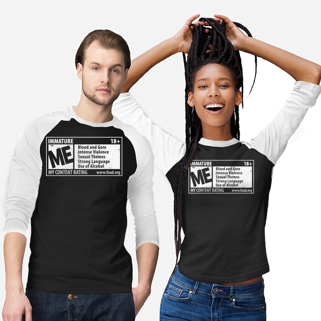 Immature Rating-Unisex-Baseball-Tee-Nemons