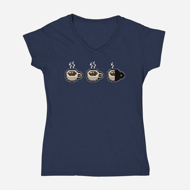 Mornings Health Bar-Womens-V-Neck-Tee-Getsousa!