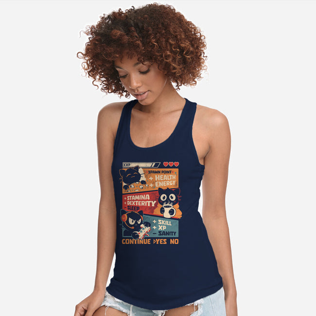 Insert Coin Daily Routine-Womens-Racerback-Tank-Heyra Vieira