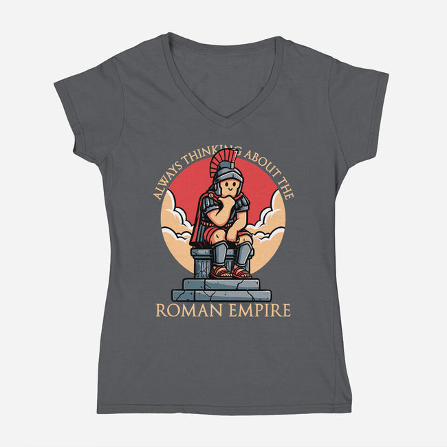 Roman Empire Meme-Womens-V-Neck-Tee-Studio Mootant