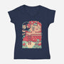 Ocarina’s Echo-Womens-V-Neck-Tee-Heyra Vieira