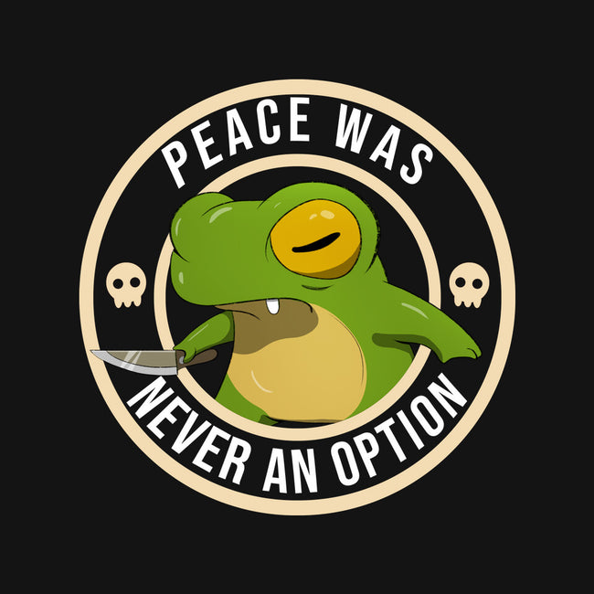 Never An Option Frog-Womens-Off Shoulder-Tee-MaxoArt