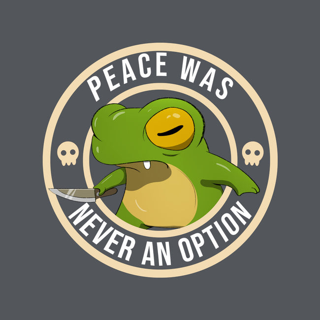 Never An Option Frog-Mens-Basic-Tee-MaxoArt