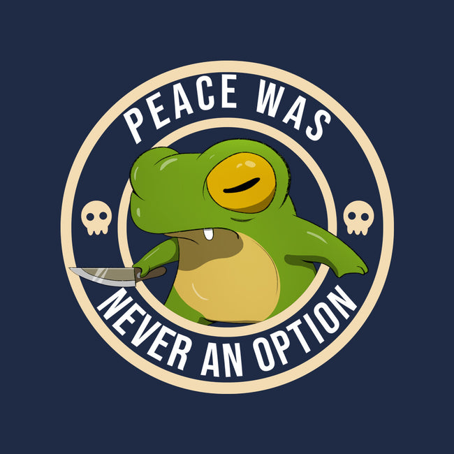 Never An Option Frog-Womens-V-Neck-Tee-MaxoArt