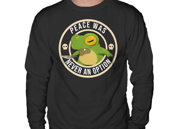 Never An Option Frog