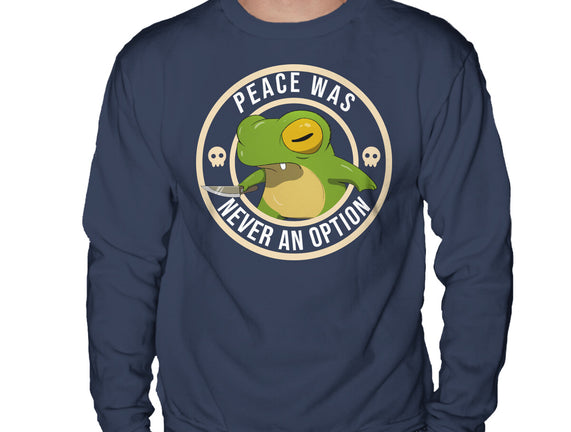 Never An Option Frog