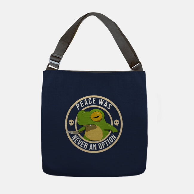 Never An Option Frog-None-Adjustable Tote-Bag-MaxoArt