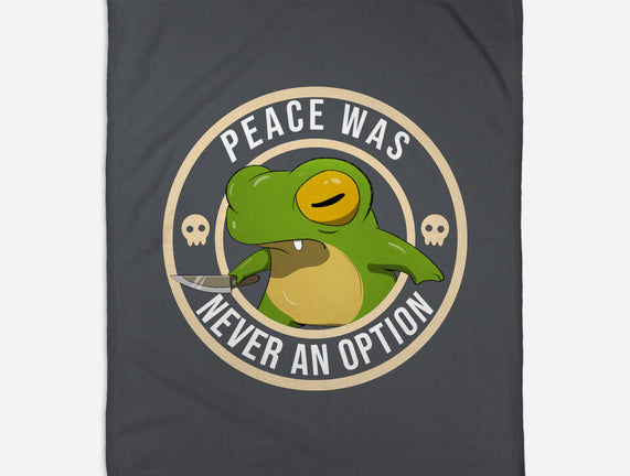 Never An Option Frog