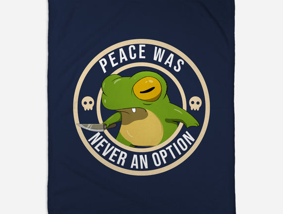 Never An Option Frog