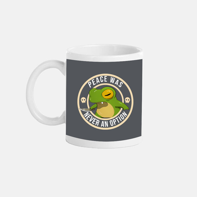 Never An Option Frog-None-Mug-Drinkware-MaxoArt