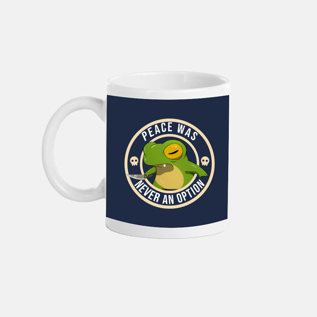 Never An Option Frog-None-Mug-Drinkware-MaxoArt