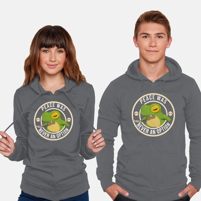 Never An Option Frog-Unisex-Pullover-Sweatshirt-MaxoArt