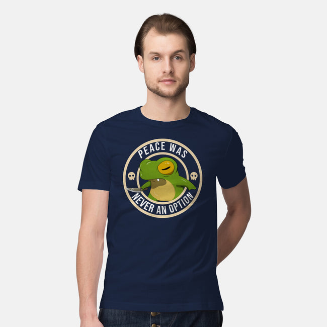 Never An Option Frog-Mens-Premium-Tee-MaxoArt