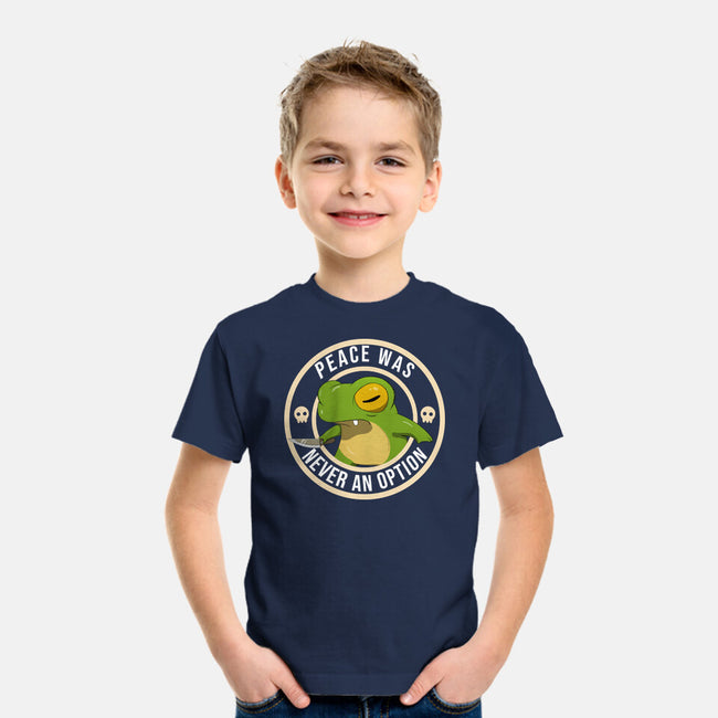 Never An Option Frog-Youth-Basic-Tee-MaxoArt