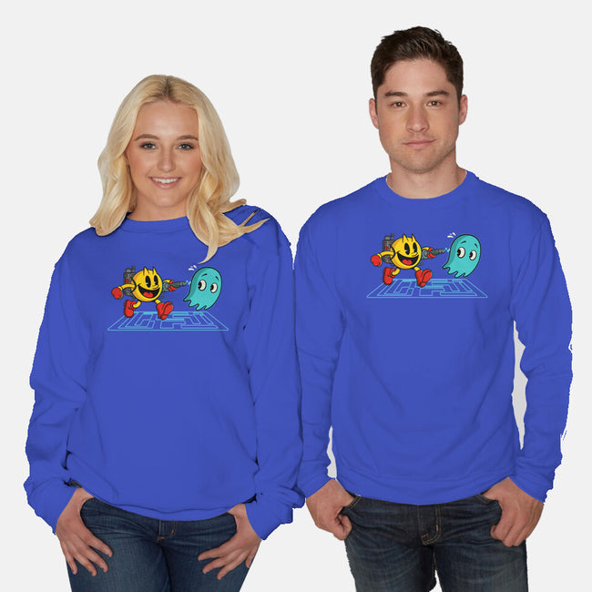 Pac-Busters-Unisex-Crew Neck-Sweatshirt-Herk Up Tees