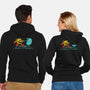 Pac-Busters-Unisex-Zip-Up-Sweatshirt-Herk Up Tees