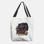 Bookish Cat-None-Basic Tote-Bag-glitchygorilla