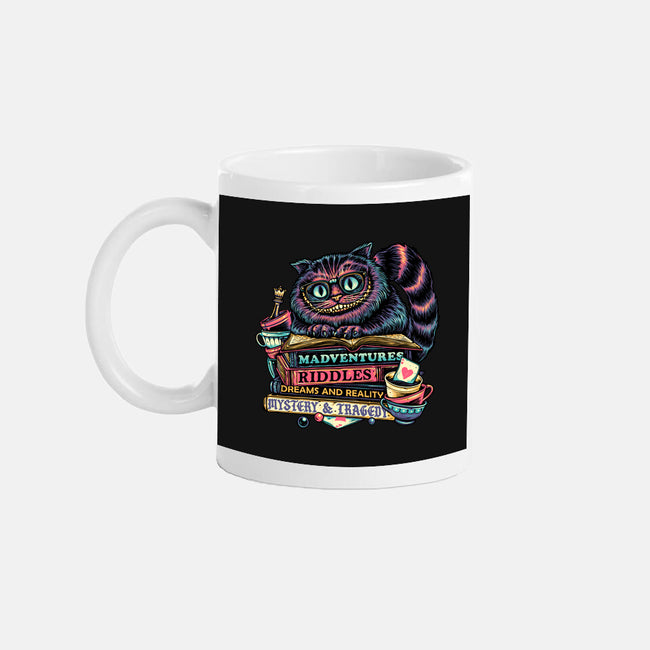 Bookish Cat-None-Mug-Drinkware-glitchygorilla