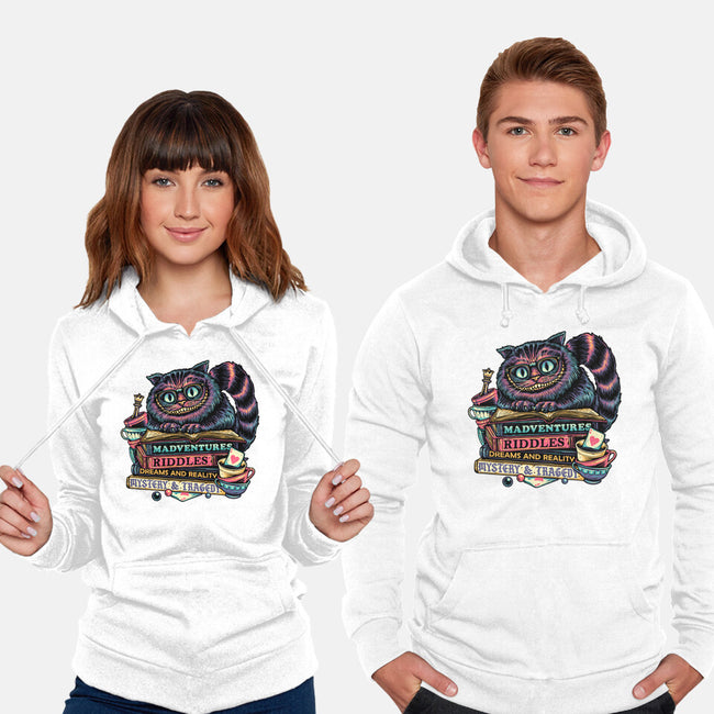 Bookish Cat-Unisex-Pullover-Sweatshirt-glitchygorilla