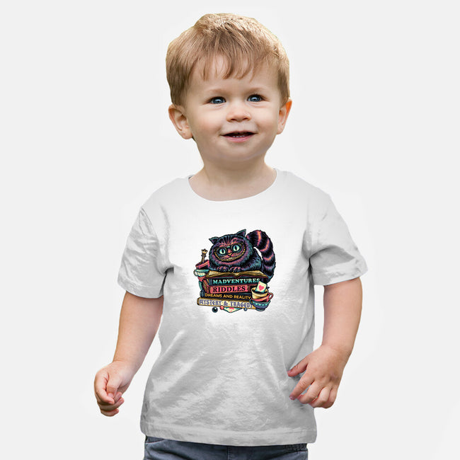 Bookish Cat-Baby-Basic-Tee-glitchygorilla