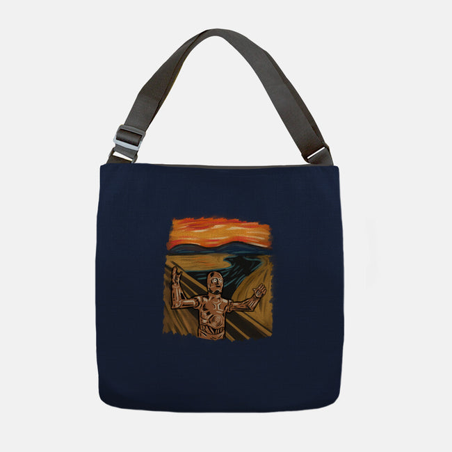 Screambot-None-Adjustable Tote-Bag-nickzzarto