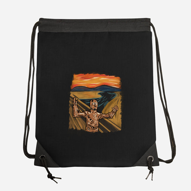 Screambot-None-Drawstring-Bag-nickzzarto